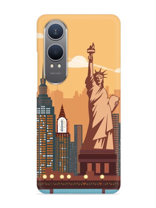 New York Statue Of Liberty Architectural Scenery Snap Case for Oneplus Nord Ce 4 Lite (5G)