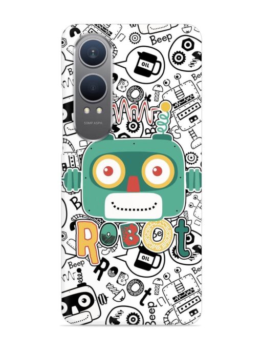 Robot Modern Seamless Pattern Snap Case for Oneplus Nord Ce 4 Lite (5G)