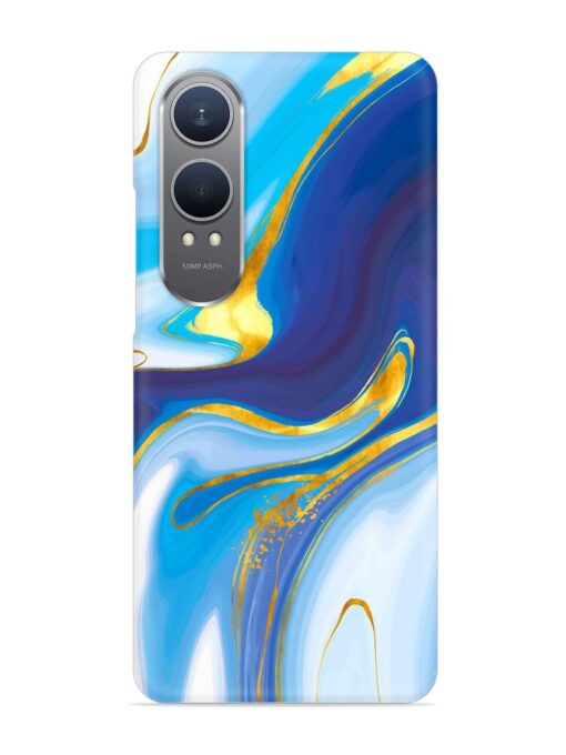 Watercolor Background With Golden Foil Snap Case for Oneplus Nord Ce 4 Lite (5G)