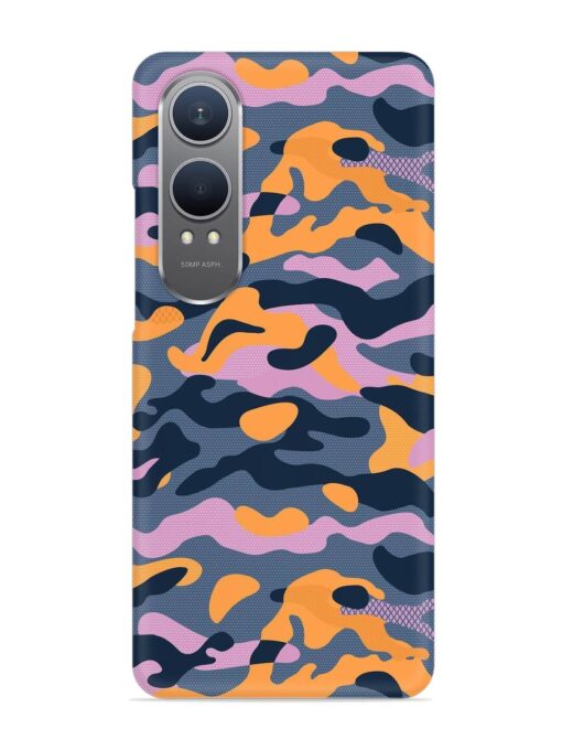 Camouflage Army Military English Orange Art Snap Case for Oneplus Nord Ce 4 Lite (5G)