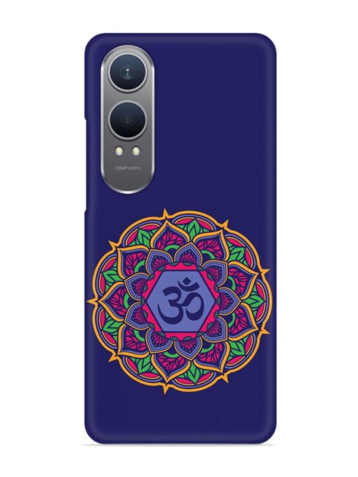 Om Mandala Art Blue Snap Case for Oneplus Nord Ce 4 Lite (5G)