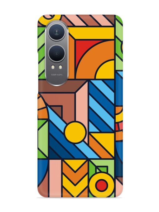 Colorful Geometric Snap Case for Oneplus Nord Ce 4 Lite (5G)