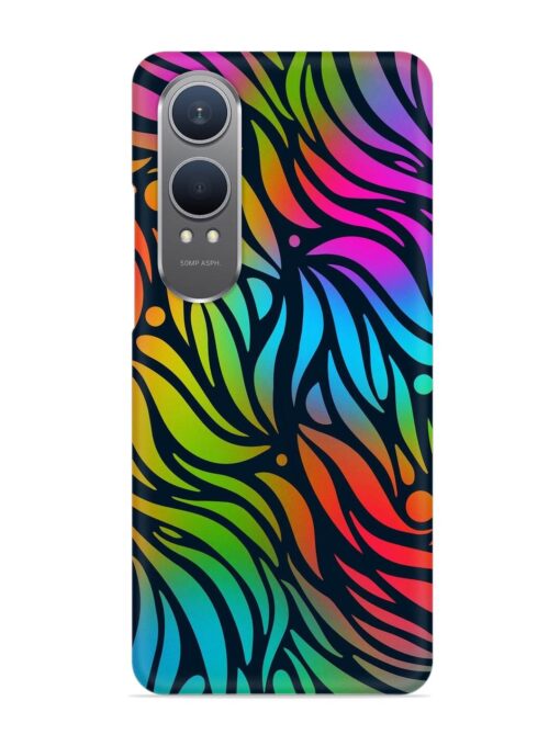 Abstract Leaf Design Snap Case for Oneplus Nord Ce 4 Lite (5G)