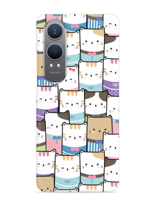 Cute Adorable Cat Snap Case for Oneplus Nord Ce 4 Lite (5G)