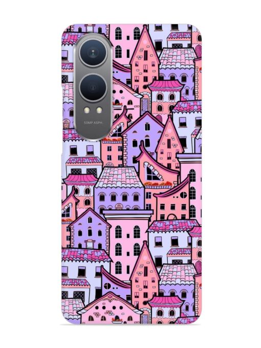 Seamless Pattern Houses Snap Case for Oneplus Nord Ce 4 Lite (5G) Zapvi