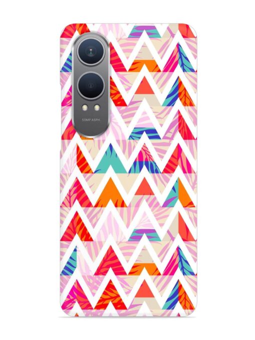 Abstract Triangle Background Snap Case for Oneplus Nord Ce 4 Lite (5G)