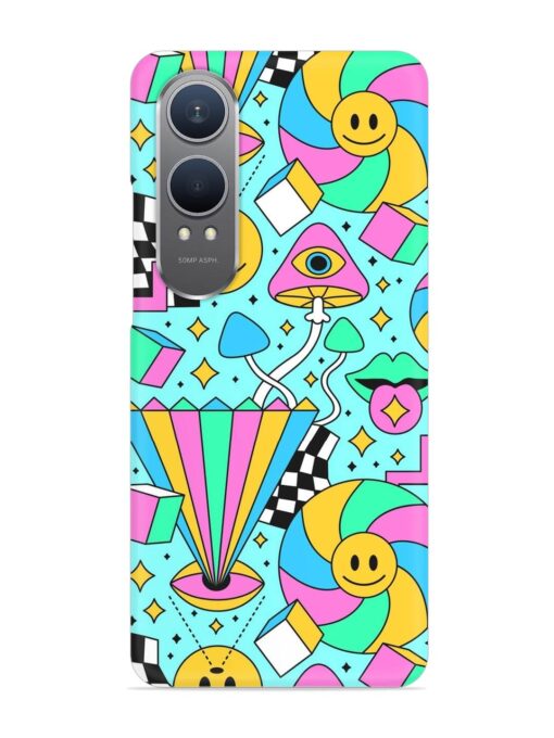 Trippy Rainbow 60S Snap Case for Oneplus Nord Ce 4 Lite (5G)