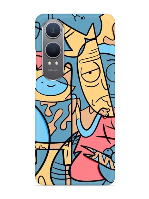 Silly Face Doodle Snap Case for Oneplus Nord Ce 4 Lite (5G)