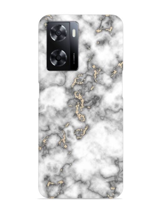 Gray And Gold Marble Snap Case for Oppo A57 (5G)