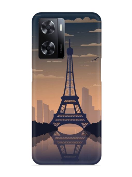 France Paris Eiffel Tower Gradient Snap Case for Oppo A57 (5G)