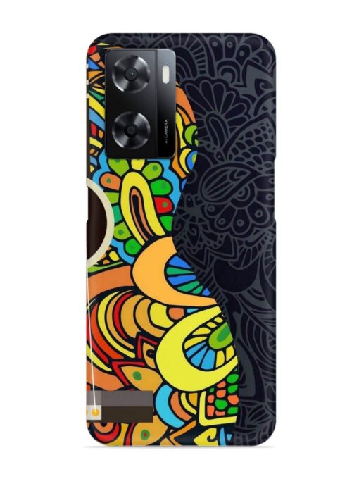 Guitar Vector Art Snap Case for Oppo A57 (5G) Zapvi