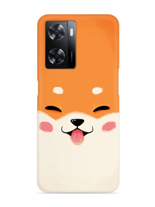 Happy Cat Art Snap Case for Oppo A57 (5G) Zapvi