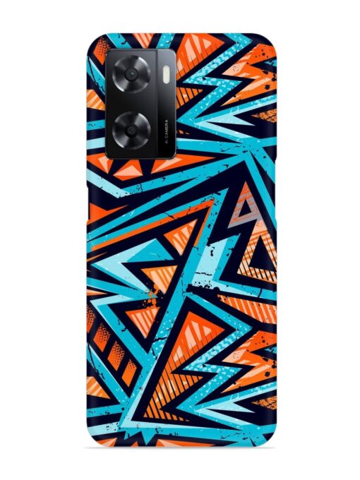 Abstract Seamless Grunge Snap Case for Oppo A57 (5G) Zapvi