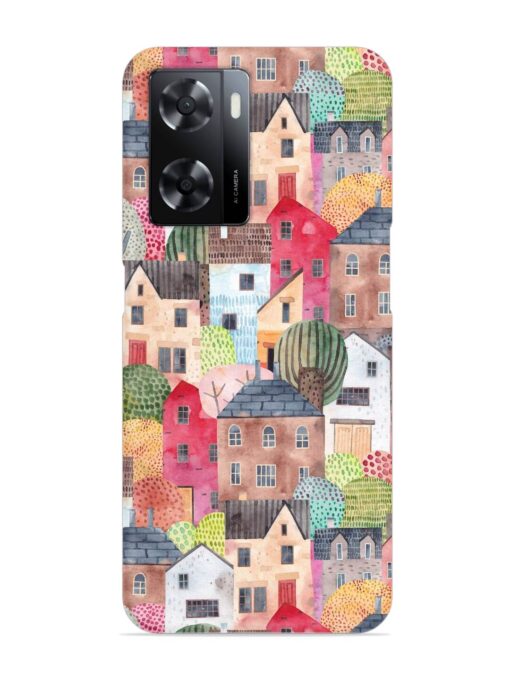 Abstract Seamless Pattern Snap Case for Oppo A57 (5G) Zapvi