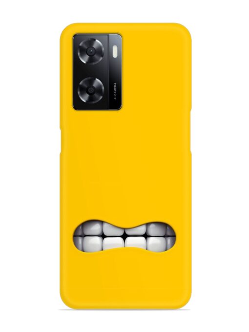 Mouth Character On Snap Case for Oppo A57 (5G)