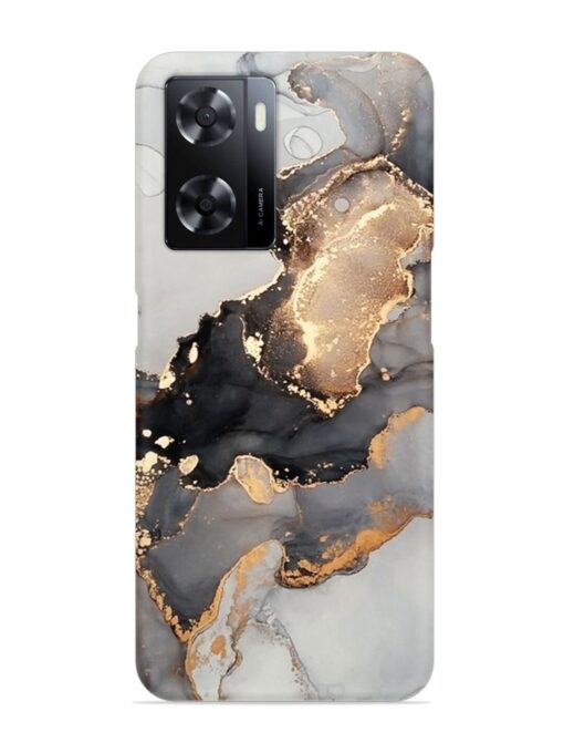 Luxury Abstract Fluid Snap Case for Oppo A57 (5G)