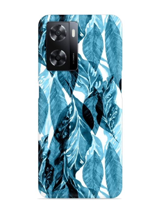 Leaves Pattern Jungle Snap Case for Oppo A57 (5G) Zapvi