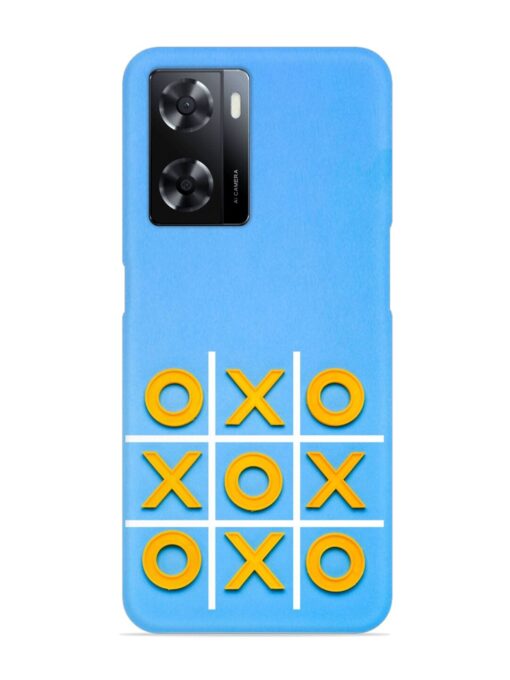 Yellow Plastic Crosses Snap Case for Oppo A57 (5G)