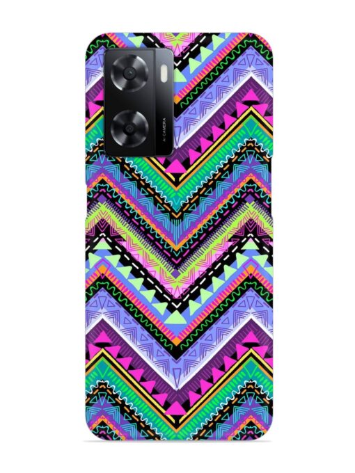 Tribal Aztec Print Snap Case for Oppo A57 (5G) Zapvi