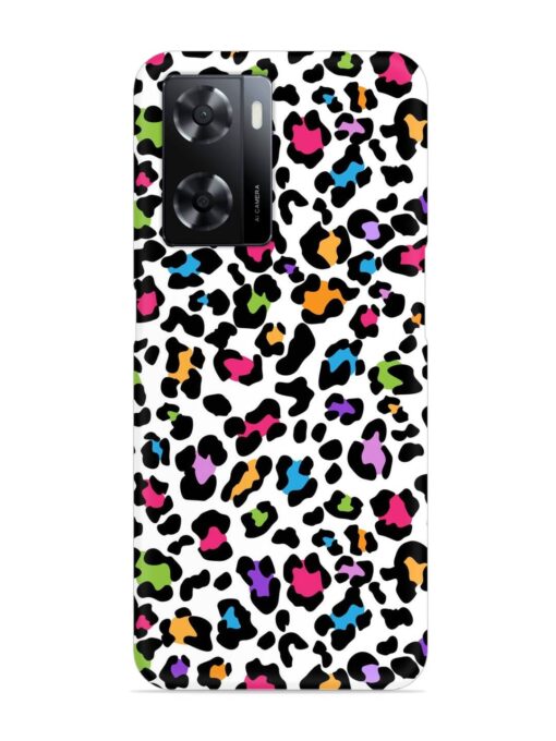 Seamless Leopard Pattern Snap Case for Oppo A57 (5G) Zapvi