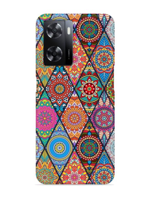 Seamless Tile Pattern Snap Case for Oppo A57 (5G) Zapvi