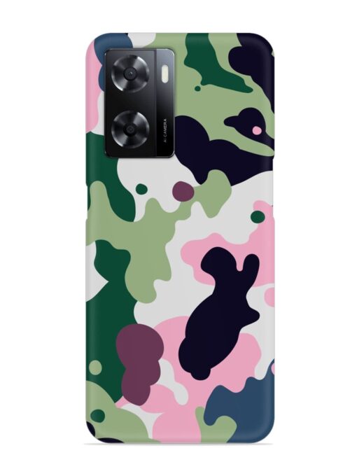 Seamless Funky Camouflage Snap Case for Oppo A57 (5G) Zapvi