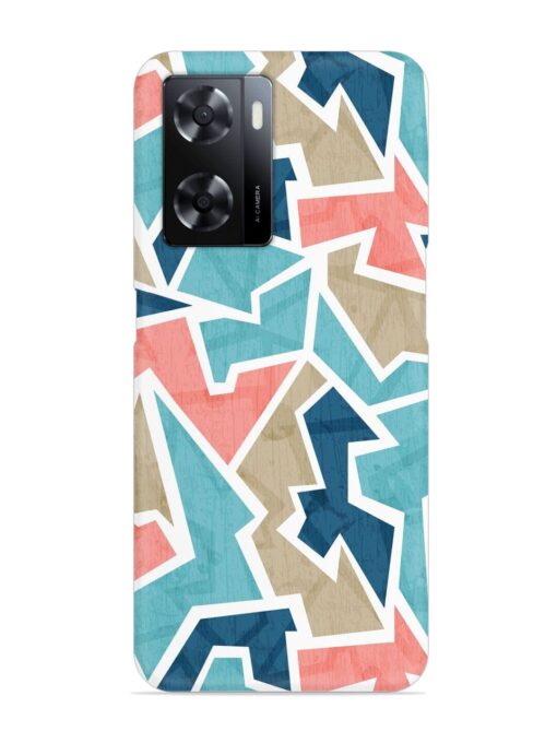 Vintage Geometric Triangle Snap Case for Oppo A57 (5G)