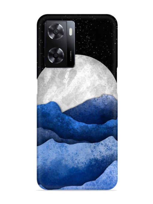 Full Moon Mountain Vector Snap Case for Oppo A57 (5G)