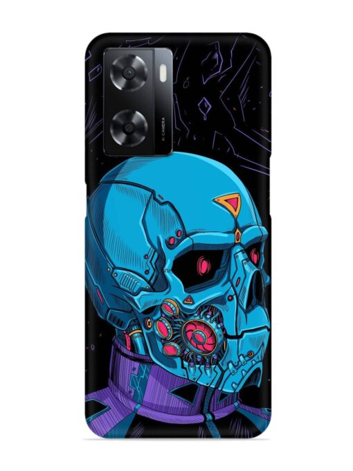 Skull Robo Vector Snap Case for Oppo A57 (5G) Zapvi