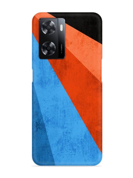 Modern Matte Abstract Snap Case for Oppo A57 (5G) Zapvi