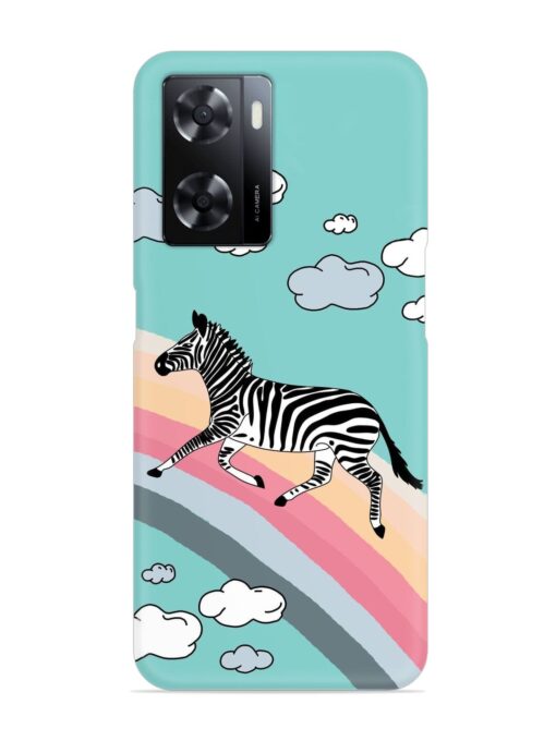 Running Zebra Snap Case for Oppo A57 (5G) Zapvi