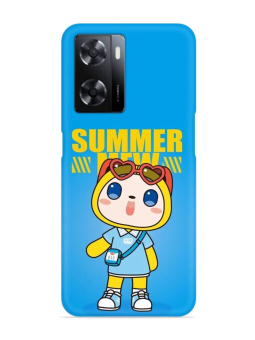 Summer Mew Cartoon Snap Case for Oppo A57 (5G) Zapvi