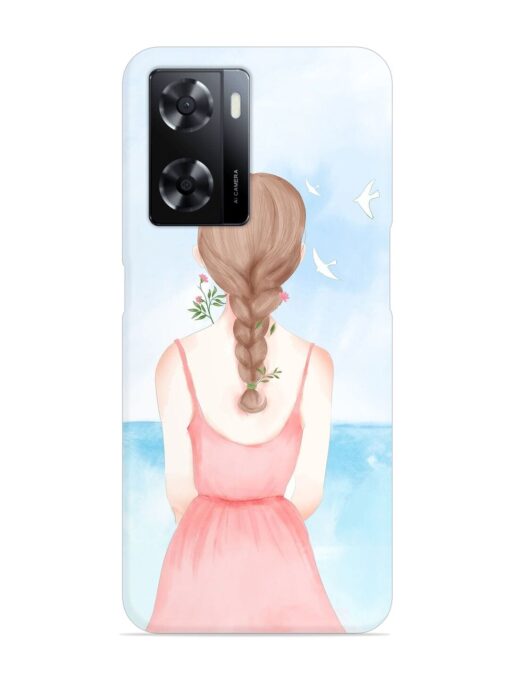 Watercolor Girl Vector Snap Case for Oppo A57 (5G)