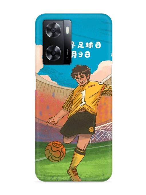 Soccer Kick Snap Case for Oppo A57 (5G)