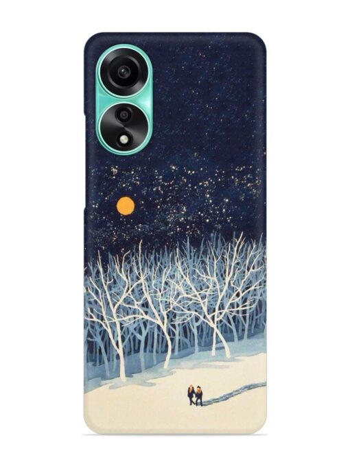 Full Moon Snowshoe Tour Snap Case for Oppo A78 (4G)