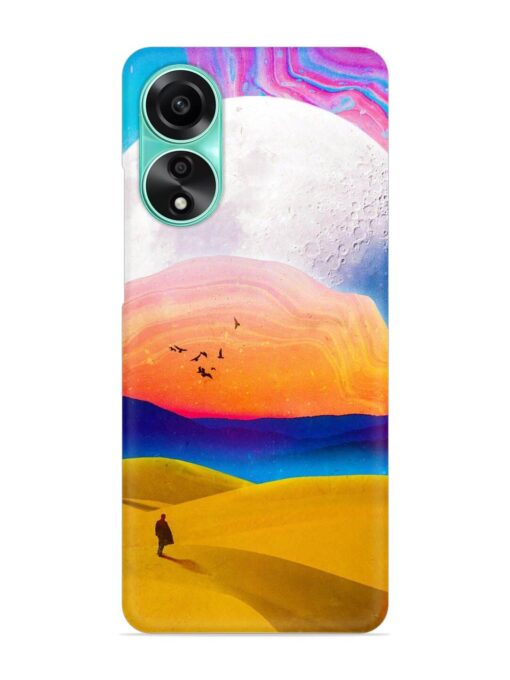 Sandy Desert Snap Case for Oppo A78 (4G) Zapvi