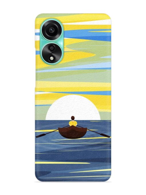 Rowing Person Ferry Paddle Snap Case for Oppo A78 (4G) Zapvi