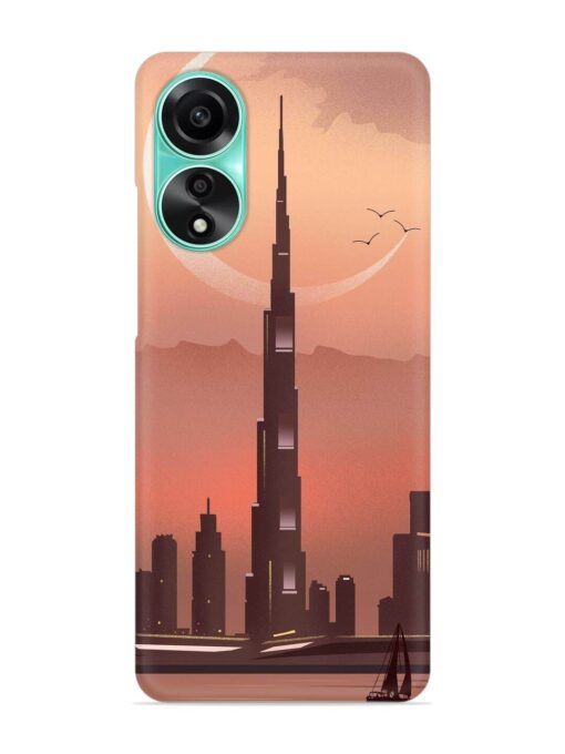 Landmark Burj Khalifa Snap Case for Oppo A78 (4G) Zapvi