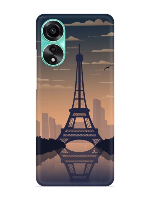 France Paris Eiffel Tower Gradient Snap Case for Oppo A78 (4G)