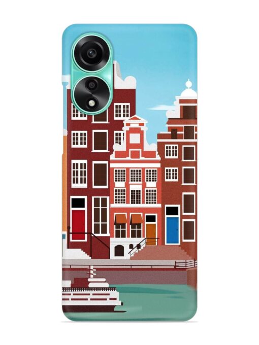 Scenery Architecture Amsterdam Landscape Snap Case for Oppo A78 (4G) Zapvi