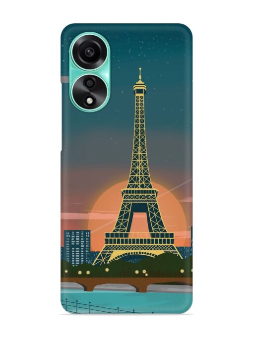 Scenery Architecture France Paris Snap Case for Oppo A78 (4G) Zapvi