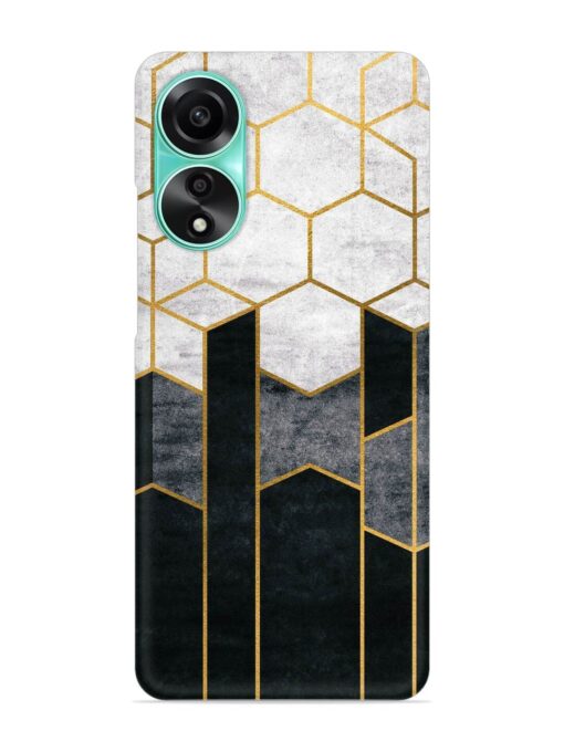 Cube Marble Art Snap Case for Oppo A78 (4G) Zapvi