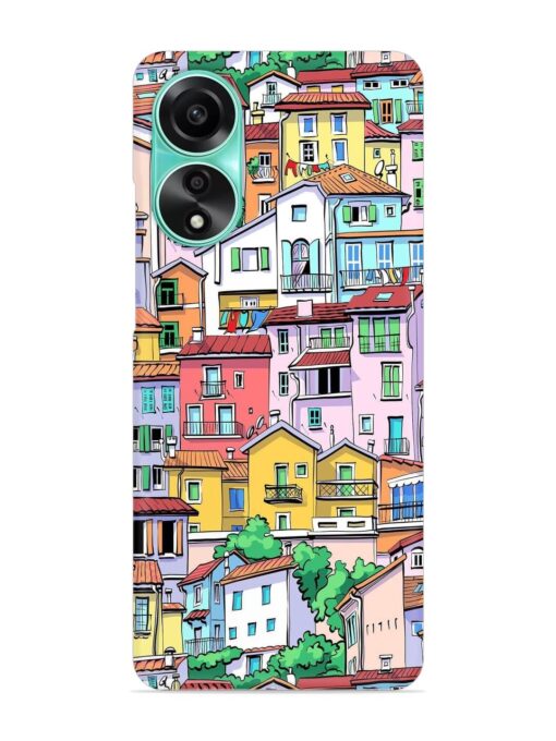 Europe Old Town Snap Case for Oppo A78 (4G)