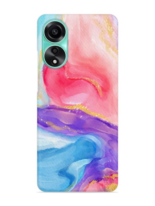 Watercolor Gradient Snap Case for Oppo A78 (4G)