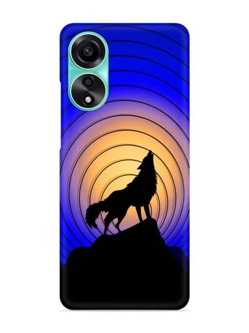 Fox Roaring Design Snap Case for Oppo A78 (4G)