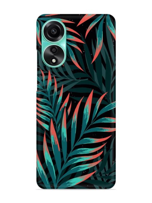 Green Leaf Art Snap Case for Oppo A78 (4G) Zapvi