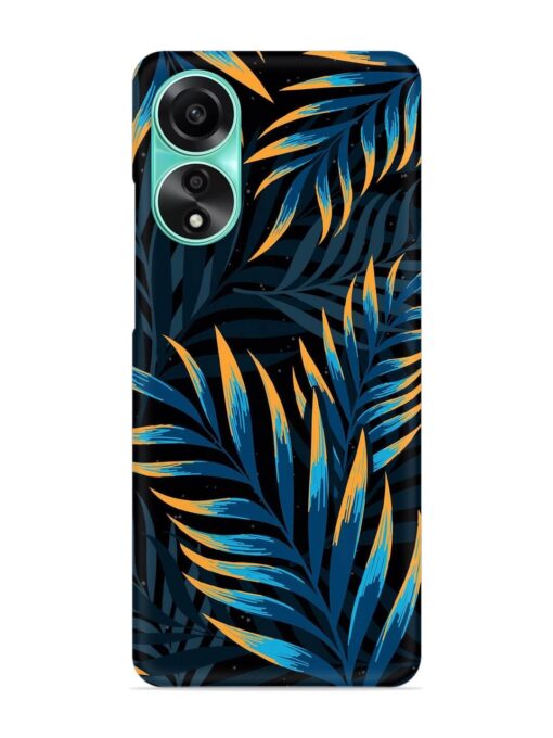 Abstract Leaf Art Snap Case for Oppo A78 (4G) Zapvi