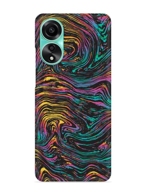 Abstract Liquid Colors Snap Case for Oppo A78 (4G) Zapvi