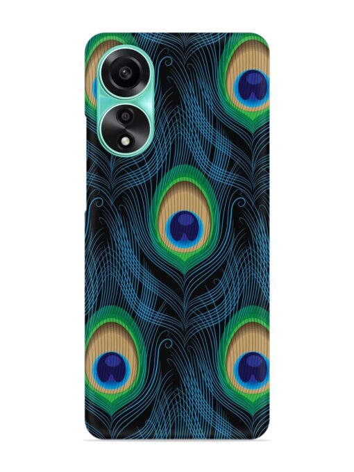 Seamless Pattern Peacock Snap Case for Oppo A78 (4G) Zapvi