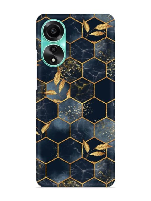 Marble Hexagon Seamless Snap Case for Oppo A78 (4G) Zapvi